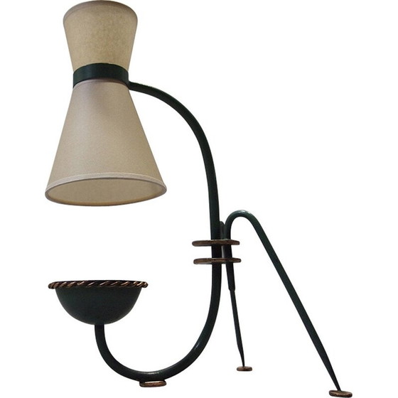 Image 1 of Vintage-Tischlampe aus lackiertem Metall von Maison Lunel, 1950