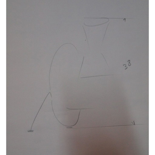 Vintage-Tischlampe aus lackiertem Metall von Maison Lunel, 1950