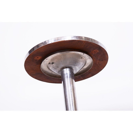 Image 1 of Vintage Bauhaus Tisch aus verchromtem Stahl, Tschechoslowakei 1930