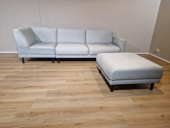 Image 1 of Rolf Benz Freistil Ecksofa - Grün - Grau - Design