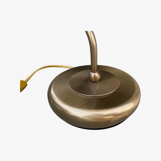 Image 1 of Vintage Lampe van Albat Glas und Messsockel