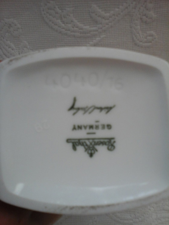 Image 1 of Futuristische Studio Porzellan Vase Rosenthal By Brigitte Doege 15.50Cm