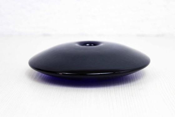 Image 1 of Untertassenförmiger Glas-Kerzenleuchter 1970