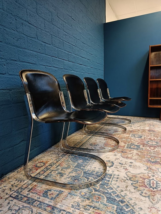 Image 1 of 4x Willy Rizzo Stühle