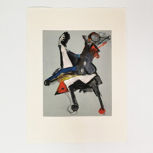 Vintage-Gemälde "Marini von Shakespeare" Nummer II von Marino Marini bei Zwr, 1978