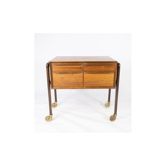 Image 1 of Vintage Palisander Kommode mit Rädern, Dänemark 1960