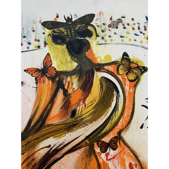 Image 1 of Vintage-Lithografie auf Arches Torero Papier von Salvador Dalí, 1970