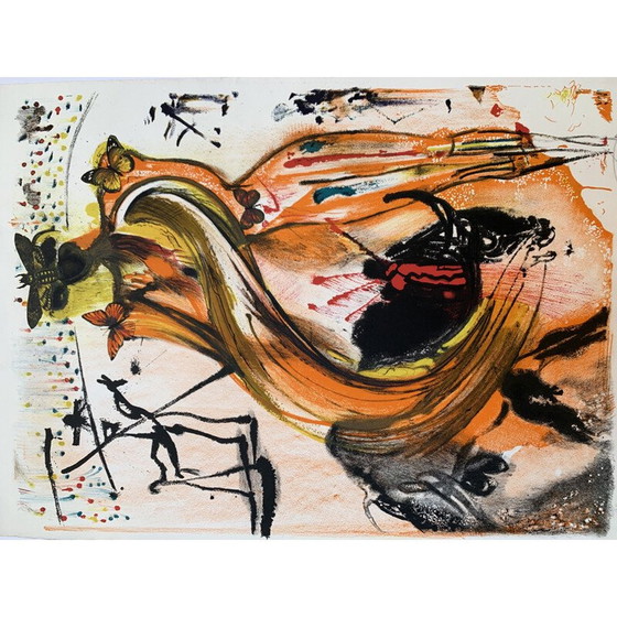 Image 1 of Vintage-Lithografie auf Arches Torero Papier von Salvador Dalí, 1970