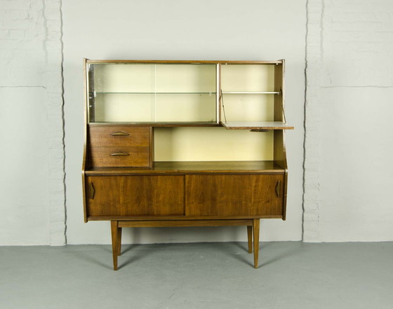 Image 1 of Mid Century Dänischer Teakholz-Schrank / Vitrine, 1960er Jahre