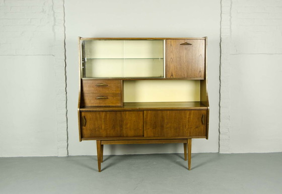 Image 1 of Mid Century Dänischer Teakholz-Schrank / Vitrine, 1960er Jahre