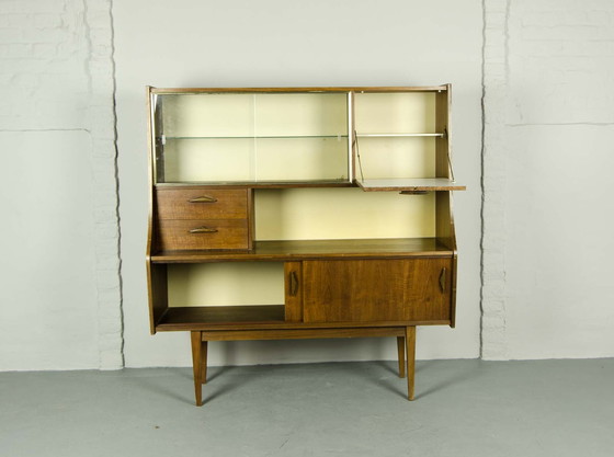 Image 1 of Mid Century Dänischer Teakholz-Schrank / Vitrine, 1960er Jahre