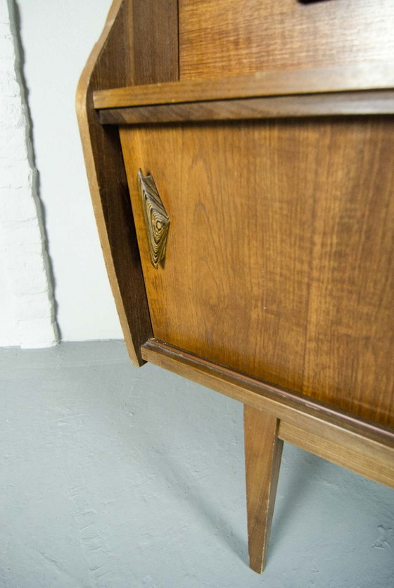 Image 1 of Mid Century Dänischer Teakholz-Schrank / Vitrine, 1960er Jahre