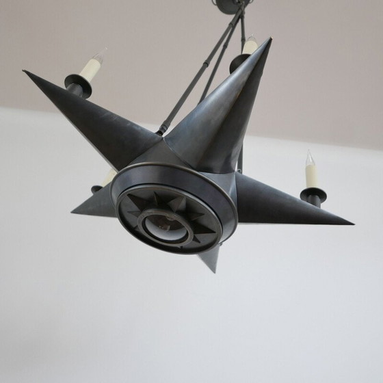 Image 1 of Sternkronleuchter, Italien 1980