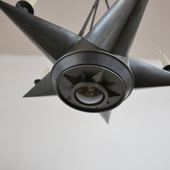 Image 1 of Sternkronleuchter, Italien 1980