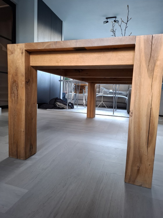 Image 1 of E15 Bigfoot Tisch, Philipp Mainzer, Europäische Eiche, geölt, L 200 X B 92 X H 75 Cm