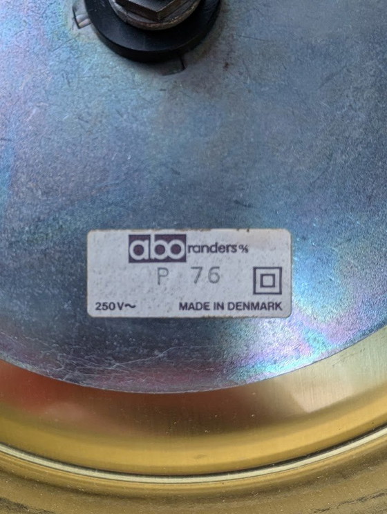 Image 1 of Vintage Glas Tischlampe, Abo Randers, Dänisches Design