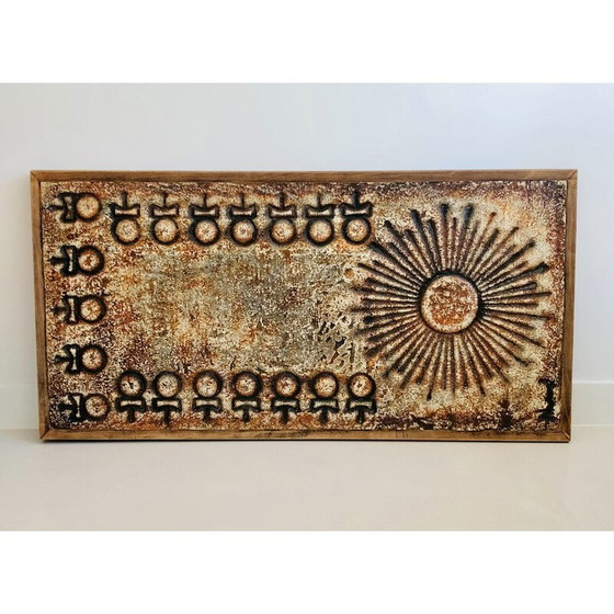 Image 1 of Vintage-Platte aus Lavastein von François Chaty, 1960