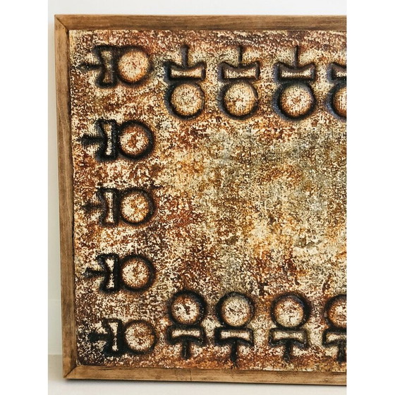 Image 1 of Vintage-Platte aus Lavastein von François Chaty, 1960