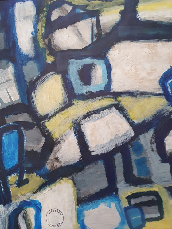 Image 1 of Niederländische Kobra Gouache Th. Wolvecamp (1925-1992)