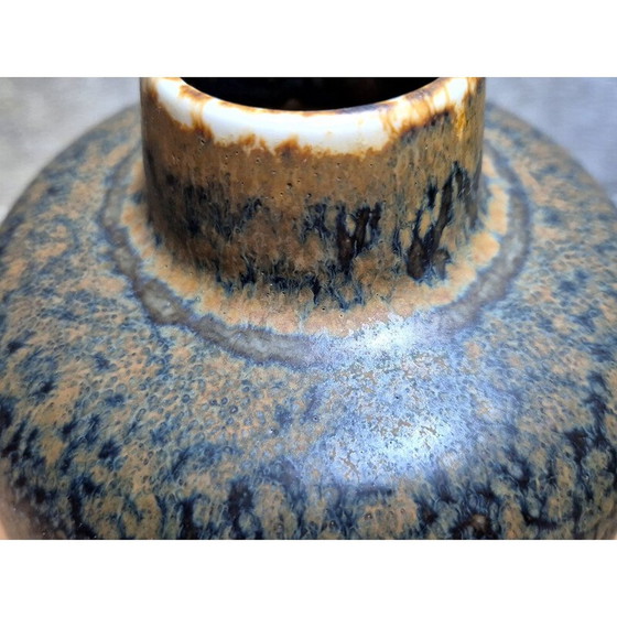 Image 1 of Vase aus braunem Steingut Ced von Carl Harry Stålhane für Rörstrand Schweden