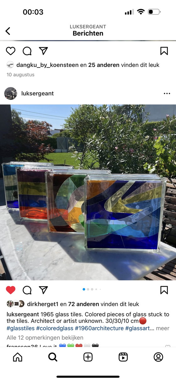 Image 1 of Glaskunst Expressionismus 1950-1970 Belgien