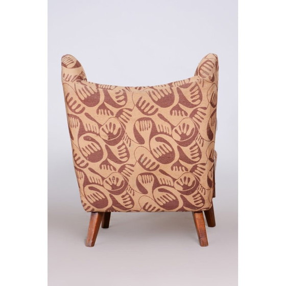 Image 1 of Brauner Art Deco Sessel, 1930er Jahre