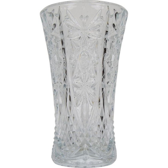 Image 1 of Vintage-Vase aus Kristallglas, Tschechoslowakei 1950