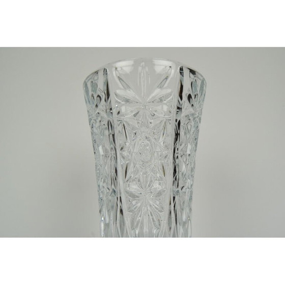 Image 1 of Vintage-Vase aus Kristallglas, Tschechoslowakei 1950