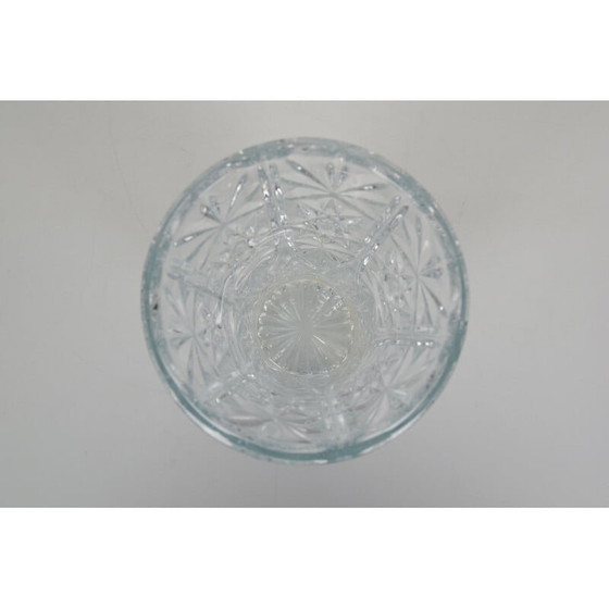 Image 1 of Vintage-Vase aus Kristallglas, Tschechoslowakei 1950