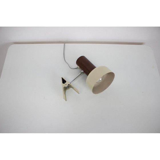 Image 1 of Vintage Tischlampe aus Metall und Chrom von J. Hurka für Napako, Tschechoslowakei 1970