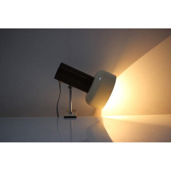Image 1 of Vintage Tischlampe aus Metall und Chrom von J. Hurka für Napako, Tschechoslowakei 1970