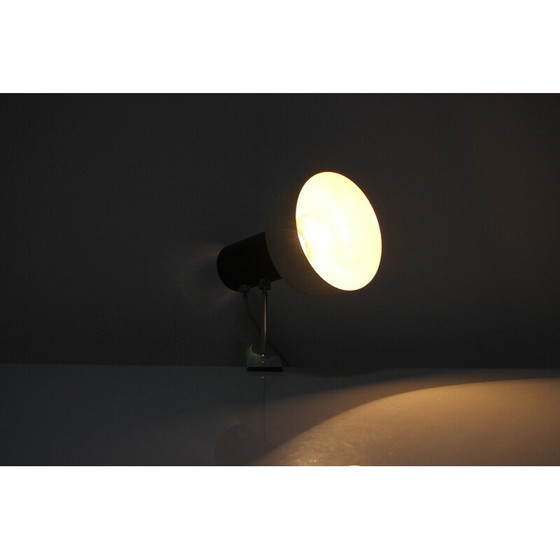 Image 1 of Vintage Tischlampe aus Metall und Chrom von J. Hurka für Napako, Tschechoslowakei 1970