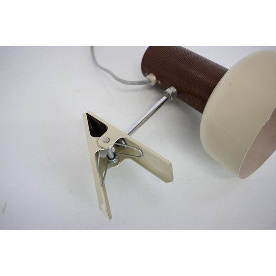 Image 1 of Vintage Tischlampe aus Metall und Chrom von J. Hurka für Napako, Tschechoslowakei 1970