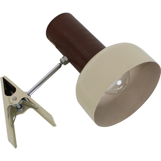 Image 1 of Vintage Tischlampe aus Metall und Chrom von J. Hurka für Napako, Tschechoslowakei 1970