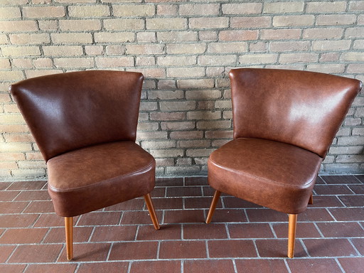 2x Mid Century Cocktail Stühle