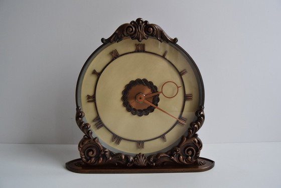 Image 1 of Mid Century Dekorative Uhr, Tschechoslowakei, 1960er Jahre.