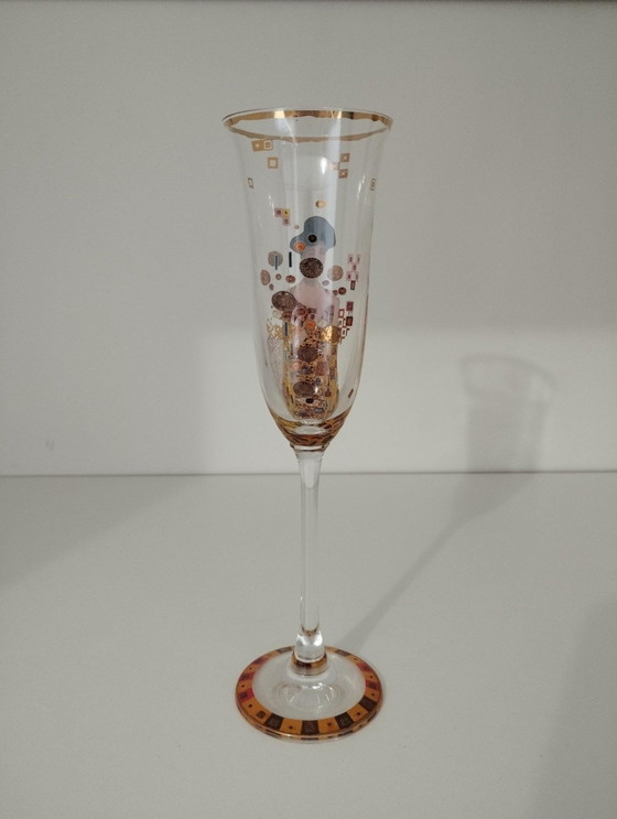 Image 1 of Set Von 6 Gläsern, Champagnerflöten Klimt