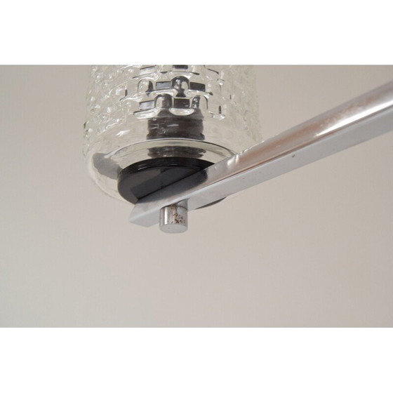 Image 1 of Vintage-Kronleuchter aus Glas und Kunststoff von Lidokov, Tschechoslowakei 1970