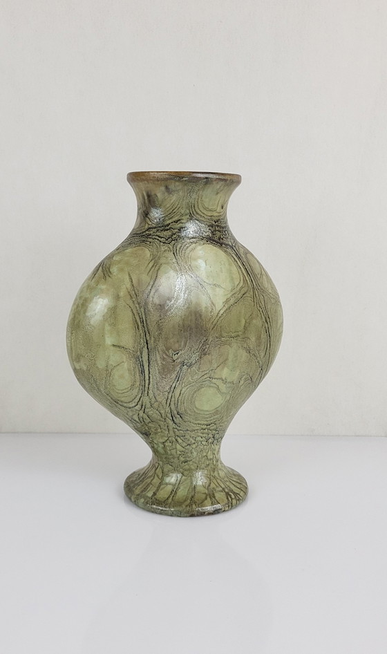 Image 1 of Vase Aus Steinzeug Von Anne Marie Sybesma De Bay Alias Miep