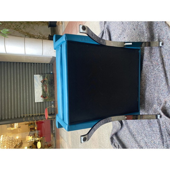 Image 1 of Paar Vintage-Sessel Modell 875 aus Stahl und Stoff von Ico Parisi für Cassina, 1960