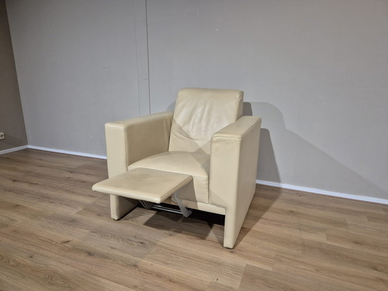 Image 1 of Leolux Trabacalo 3-Sitzer Sofa + Sessel - Creme - Leder - Die