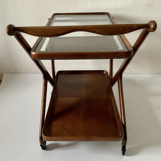Image 1 of Cesare Lacca voor Cassina Italien - Servierwagen aus den 1950er Jahren