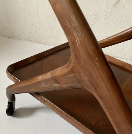 Image 1 of Cesare Lacca voor Cassina Italien - Servierwagen aus den 1950er Jahren