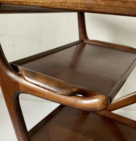 Image 1 of Cesare Lacca voor Cassina Italien - Servierwagen aus den 1950er Jahren