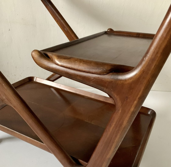 Image 1 of Cesare Lacca voor Cassina Italien - Servierwagen aus den 1950er Jahren