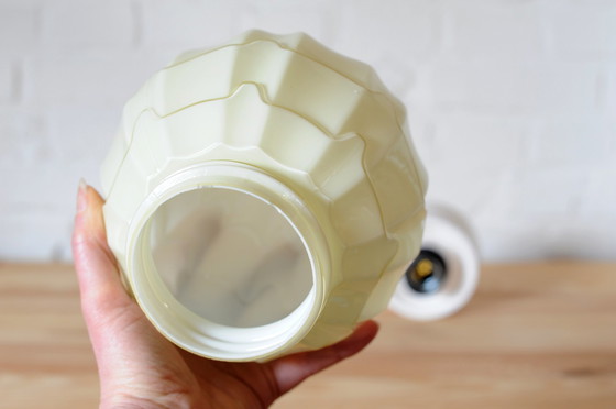 Image 1 of Beige Art-Deco-Deckenlampe von Thabur in Den Haag