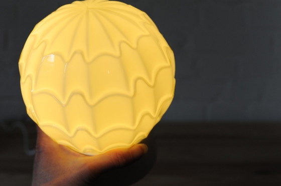 Image 1 of Beige Art-Deco-Deckenlampe von Thabur in Den Haag