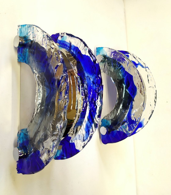 Image 1 of Wandleuchten La Murrina, Muranoglas, 1980S,2er Set