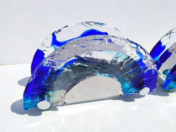 Image 1 of Wandleuchten La Murrina, Muranoglas, 1980S,2er Set