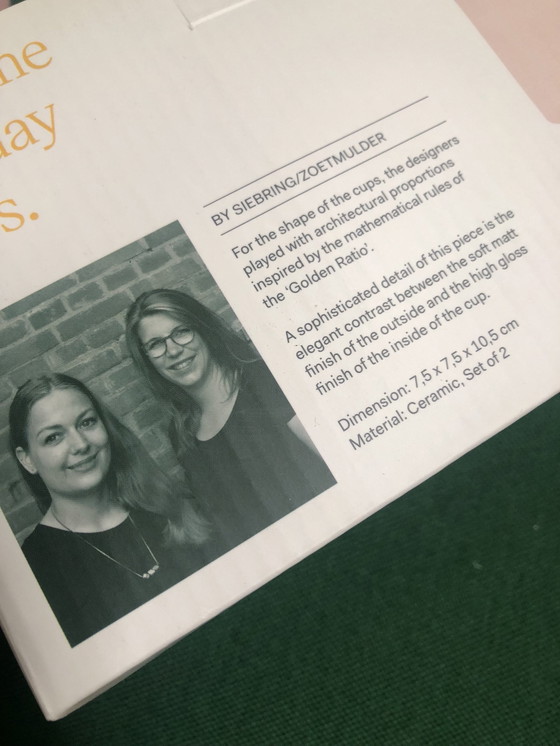 Image 1 of Concrete Look Montag Tassen Keramik von Puik 4 St